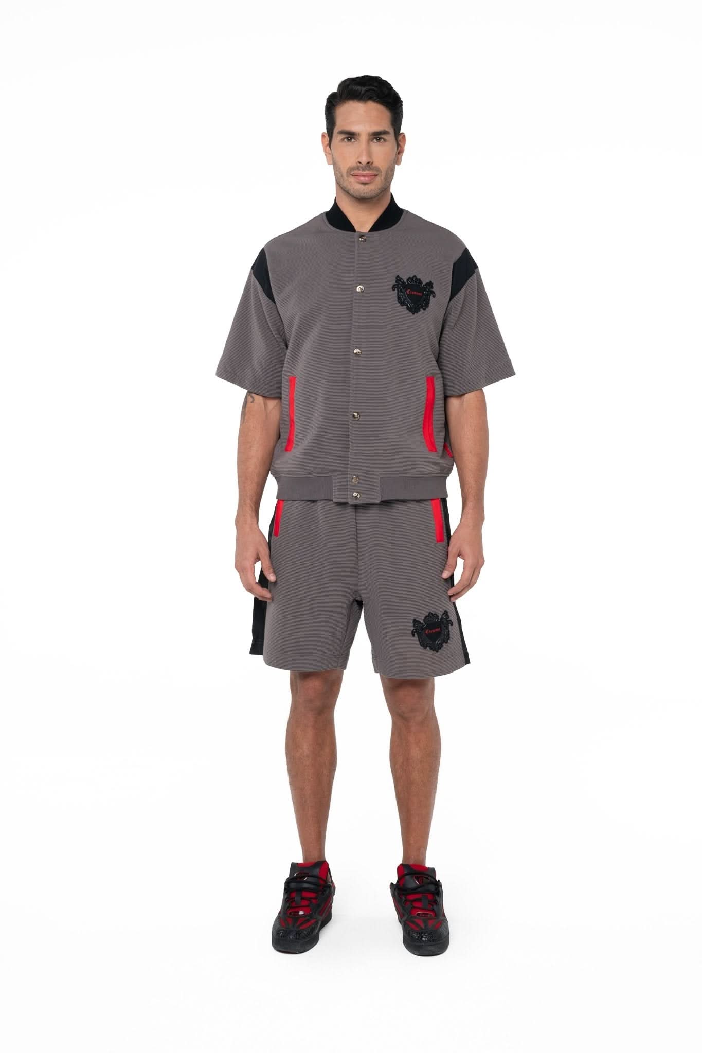 CAMISA SEMI OVERSIZED MASCULINA ISTANA GRIS CLEMONT - Clemont Oficial