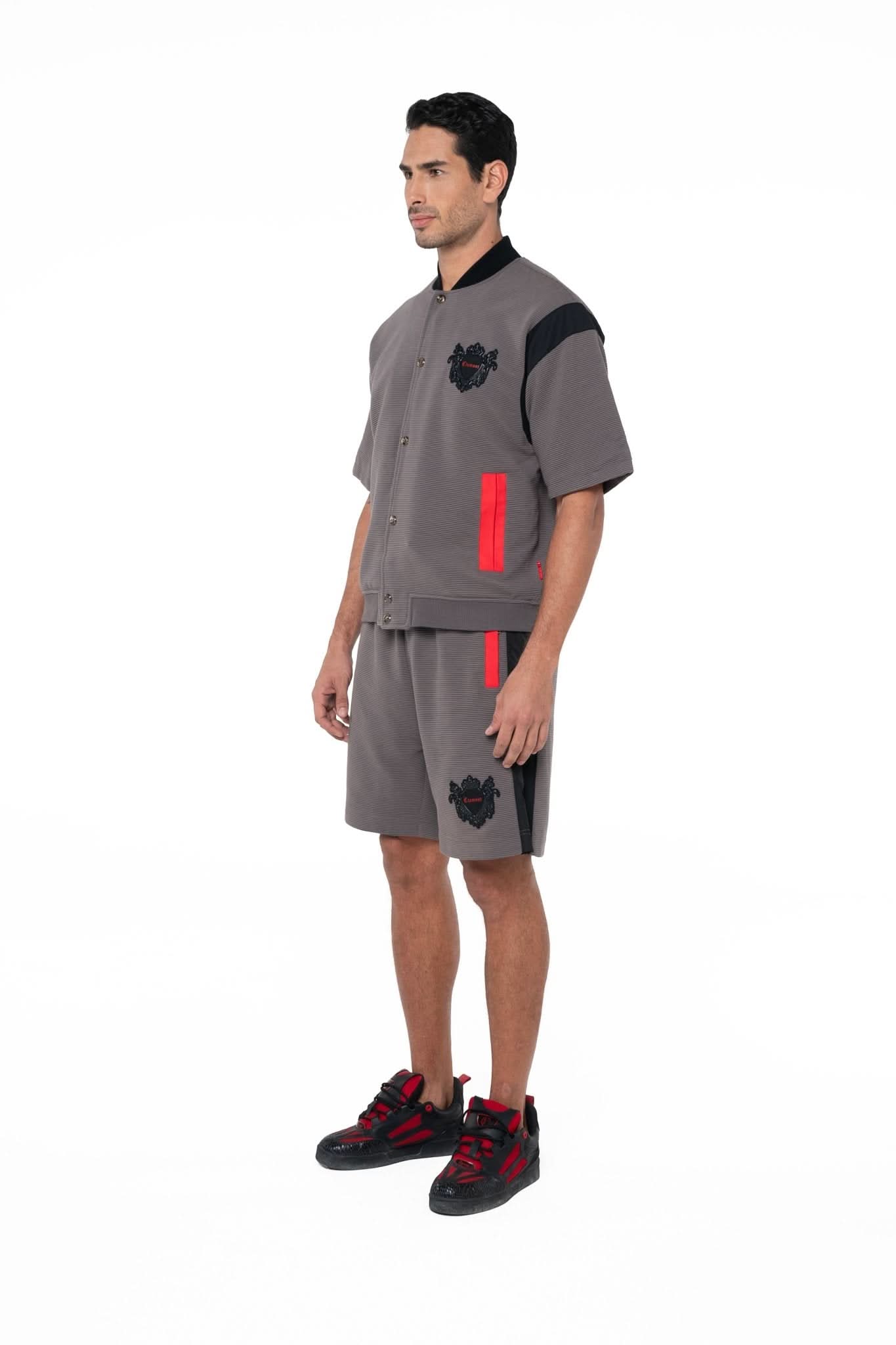 CAMISA SEMI OVERSIZED MASCULINA ISTANA GRIS CLEMONT - Clemont Oficial