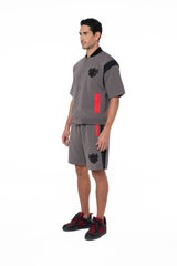 CAMISA SEMI OVERSIZED MASCULINA ISTANA GRIS CLEMONT - Clemont Oficial