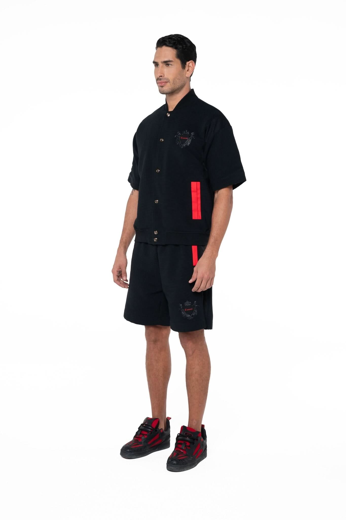 CAMISA SEMI OVERSIZED MASCULINA ISTANA NEGRO CLEMONT - Clemont Oficial