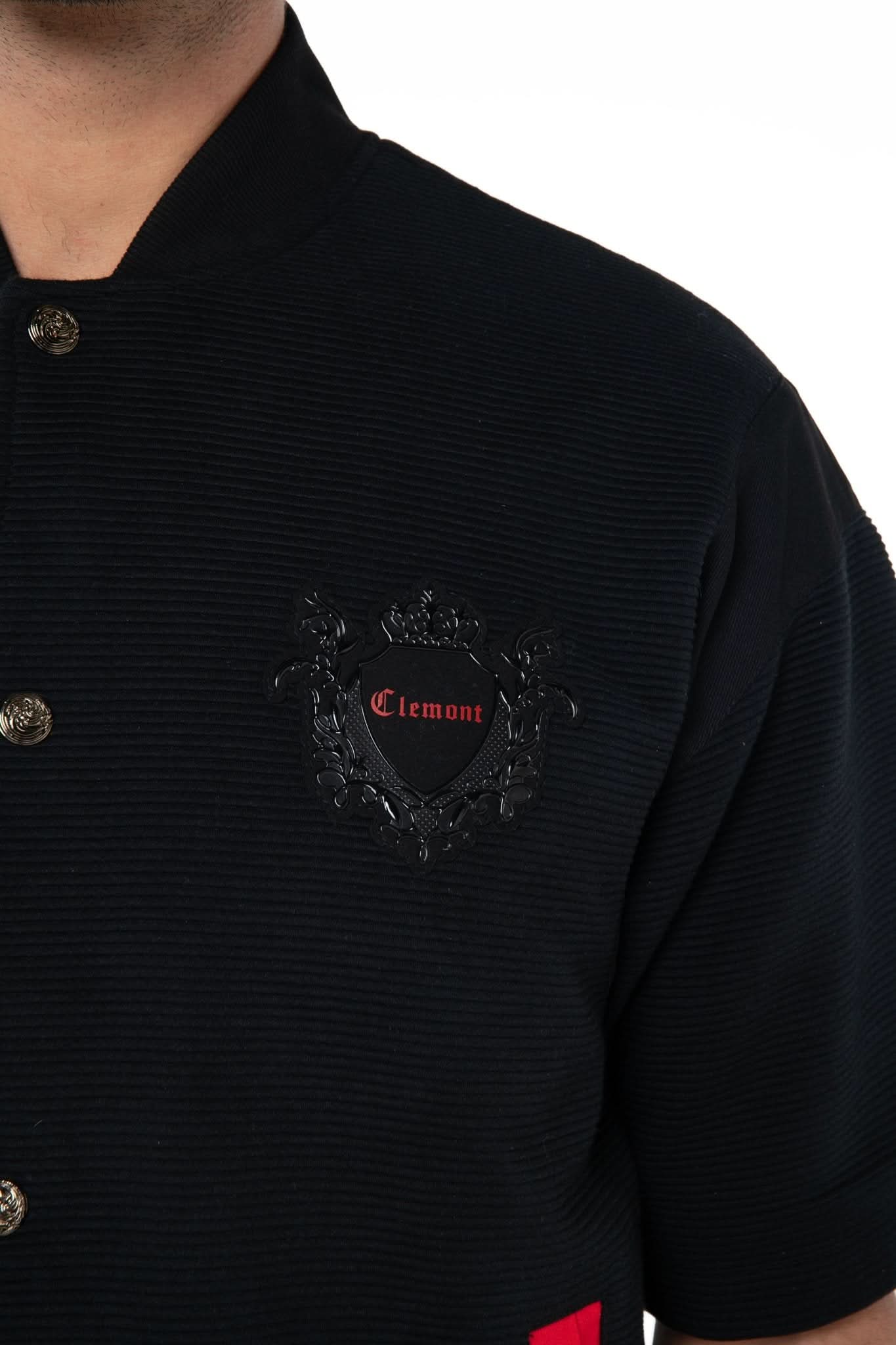 CAMISA SEMI OVERSIZED MASCULINA ISTANA NEGRO CLEMONT - Clemont Oficial