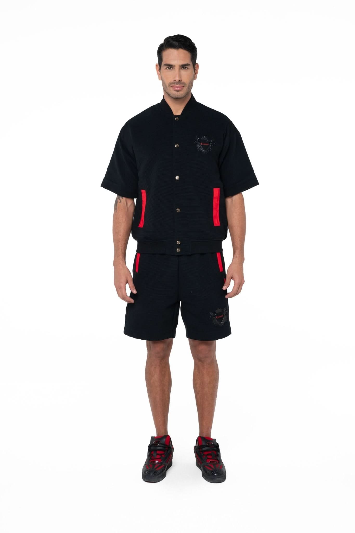 CAMISA SEMI OVERSIZED MASCULINA ISTANA NEGRO CLEMONT - Clemont Oficial