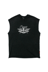 CAMISETA HOMBRE ADOMBRARE LAVADO ÁCIDO NEGRO CLEMONT - Clemont Oficial