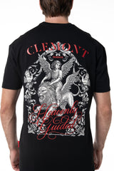 CAMISETA HOMBRE ECLISSATO NEGRO CLEMONT - Clemont Oficial
