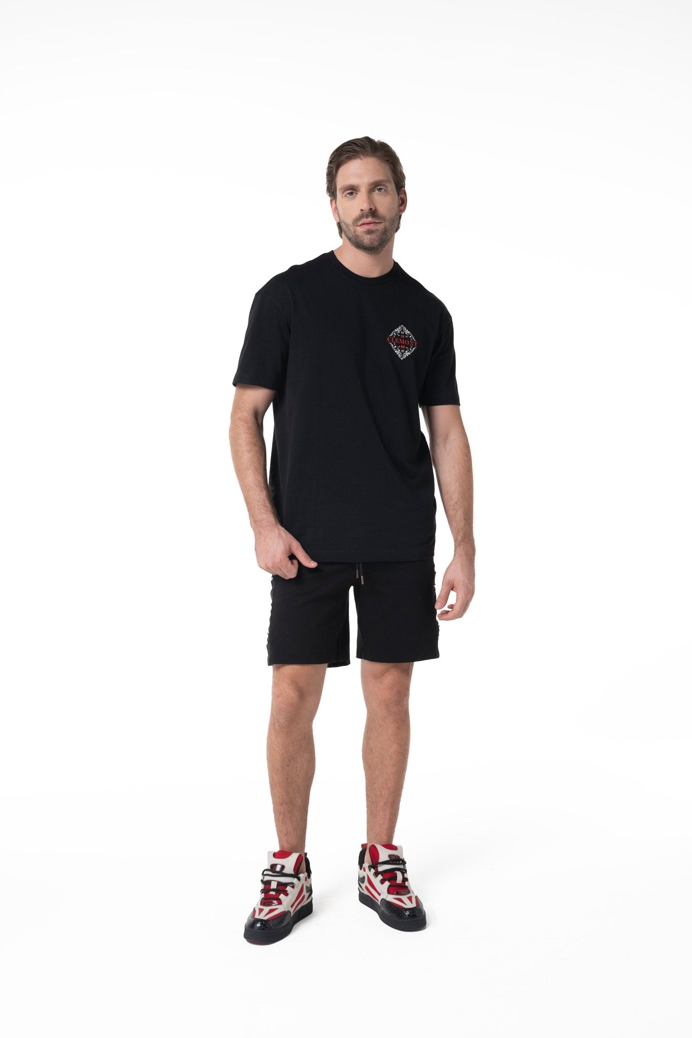 CAMISETA HOMBRE ECLISSATO NEGRO CLEMONT - Clemont Oficial