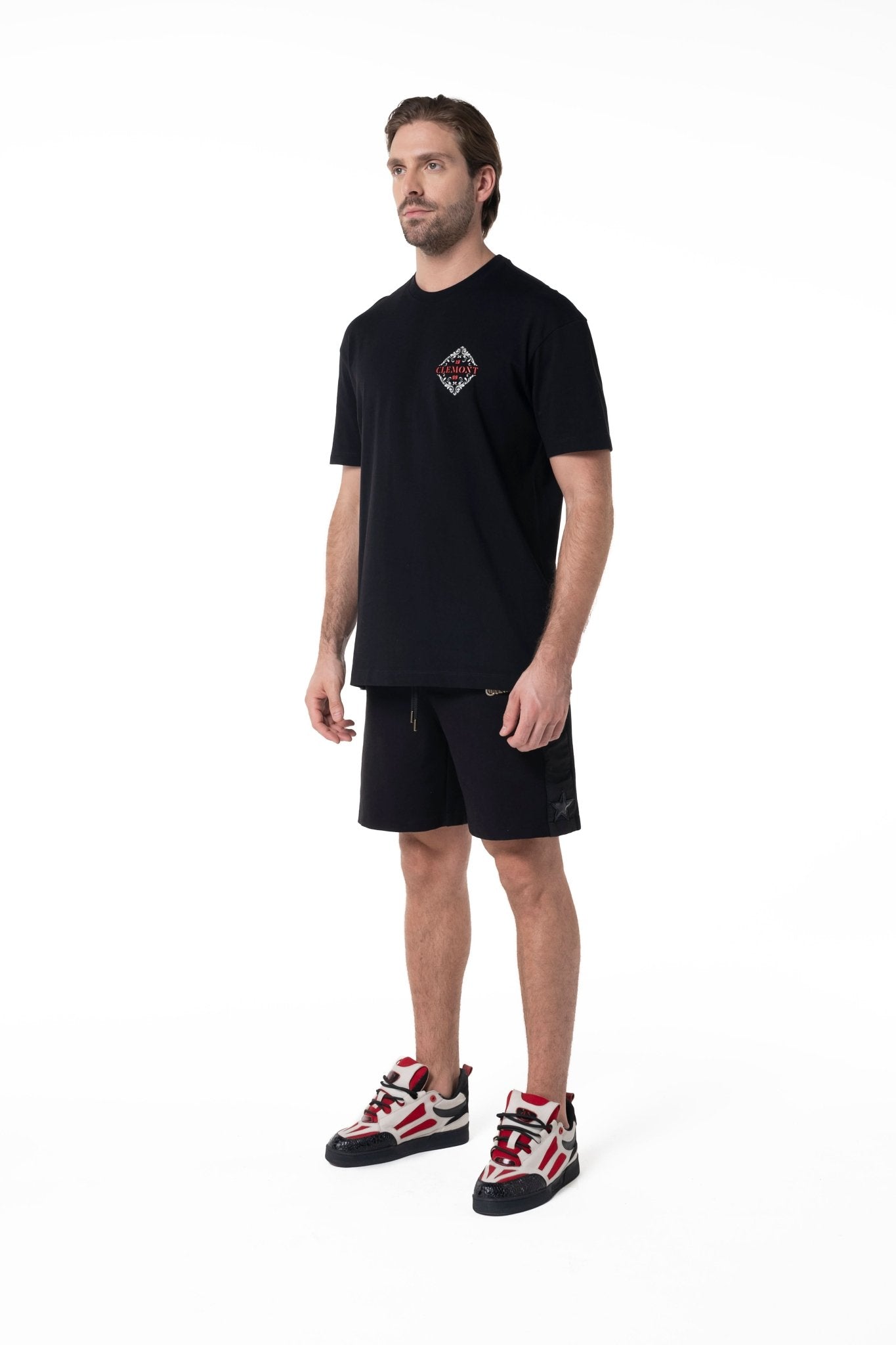 CAMISETA HOMBRE ECLISSATO NEGRO CLEMONT - Clemont Oficial