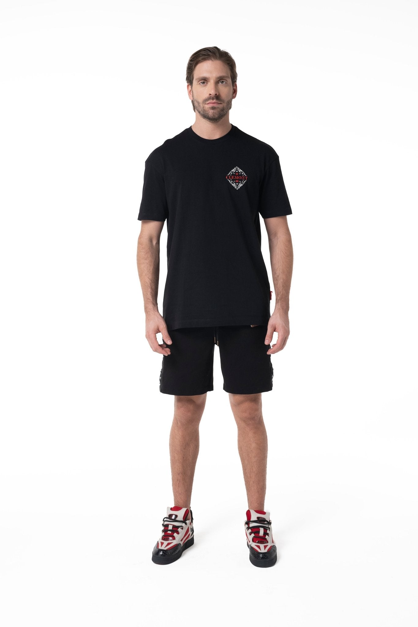CAMISETA HOMBRE ECLISSATO NEGRO CLEMONT - Clemont Oficial
