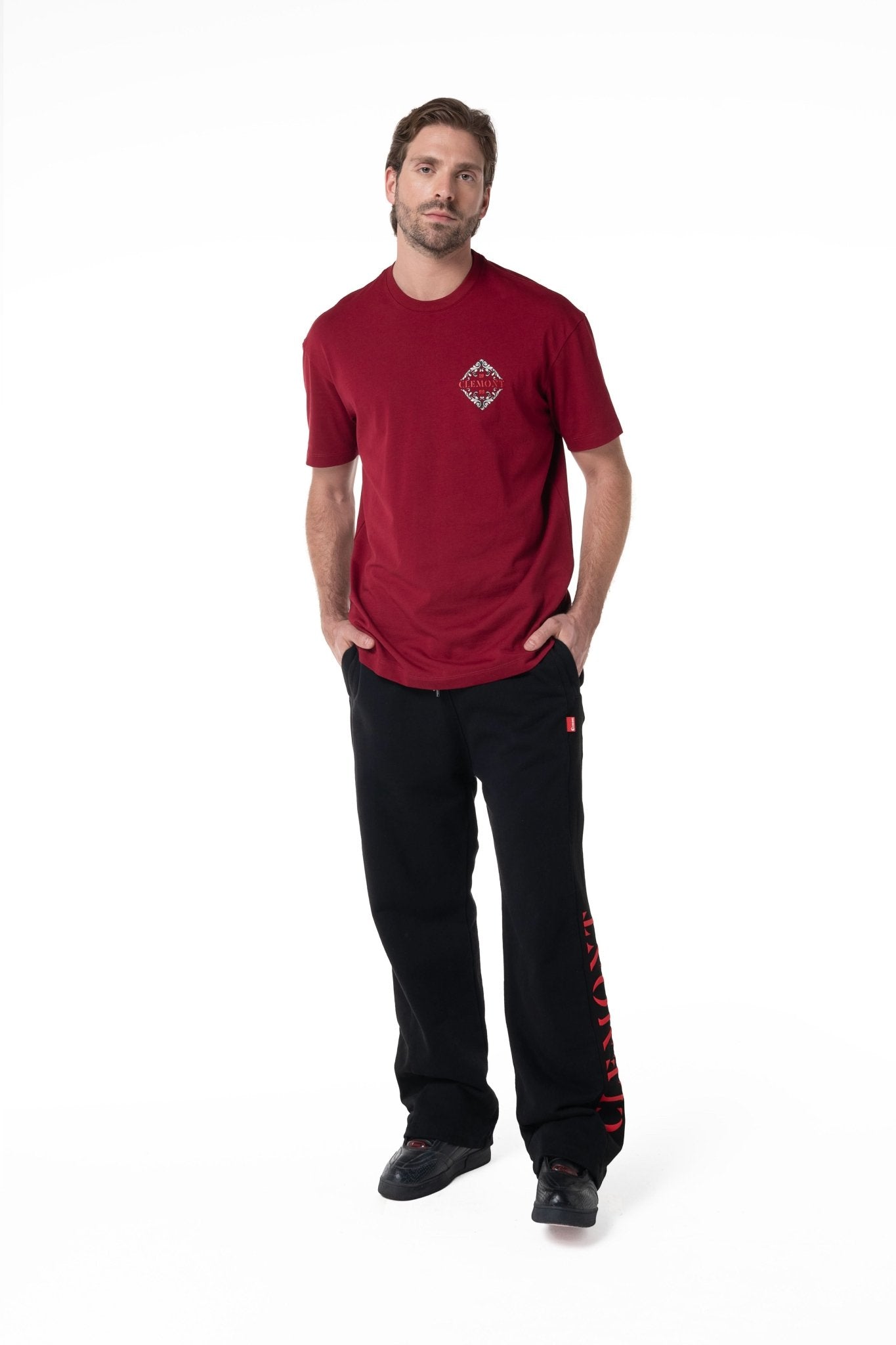 CAMISETA HOMBRE ECLISSATO VINO TINTO CLEMONT - Clemont Oficial