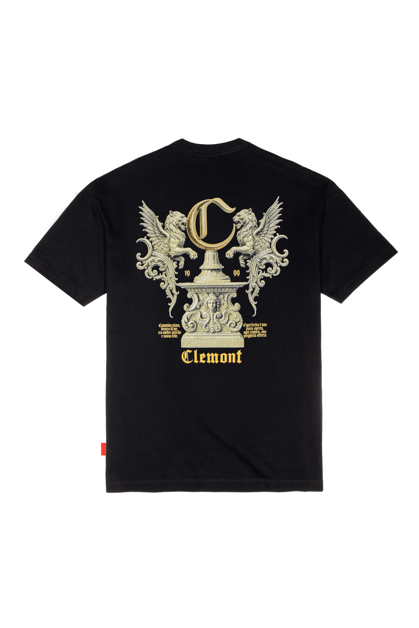 CAMISETA HOMBRE FASCINO NEGRO CLEMONT - Clemont Oficial