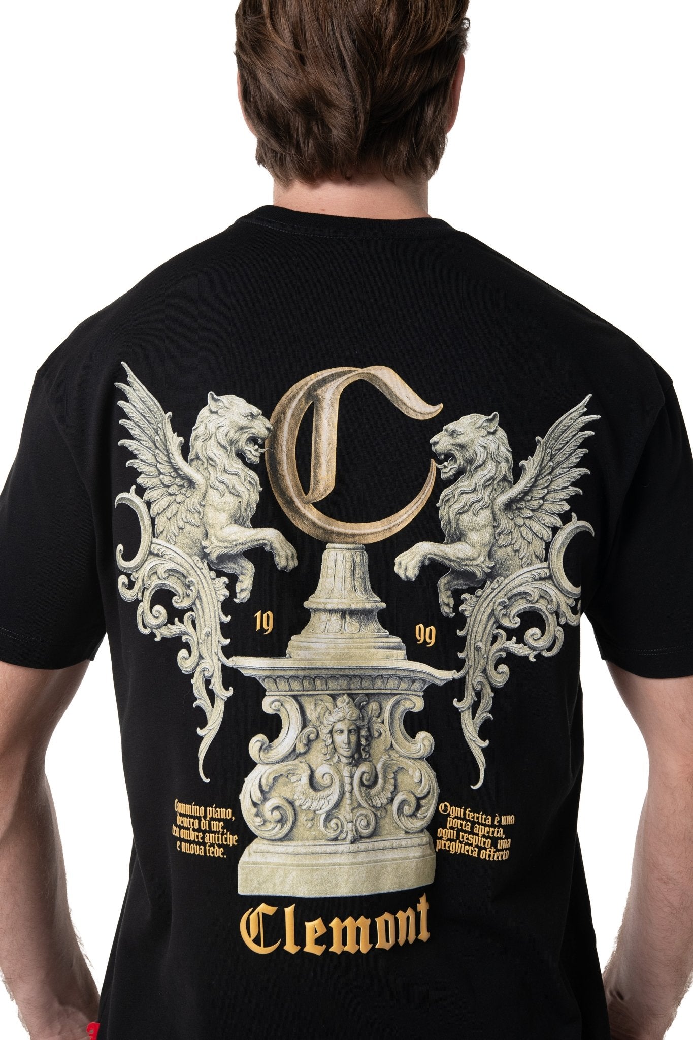 CAMISETA HOMBRE FASCINO NEGRO CLEMONT - Clemont Oficial