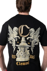 CAMISETA HOMBRE FASCINO NEGRO CLEMONT - Clemont Oficial