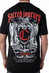 CAMISETA HOMBRE INCRESPATURA NEGRO CLEMONT - Clemont Oficial