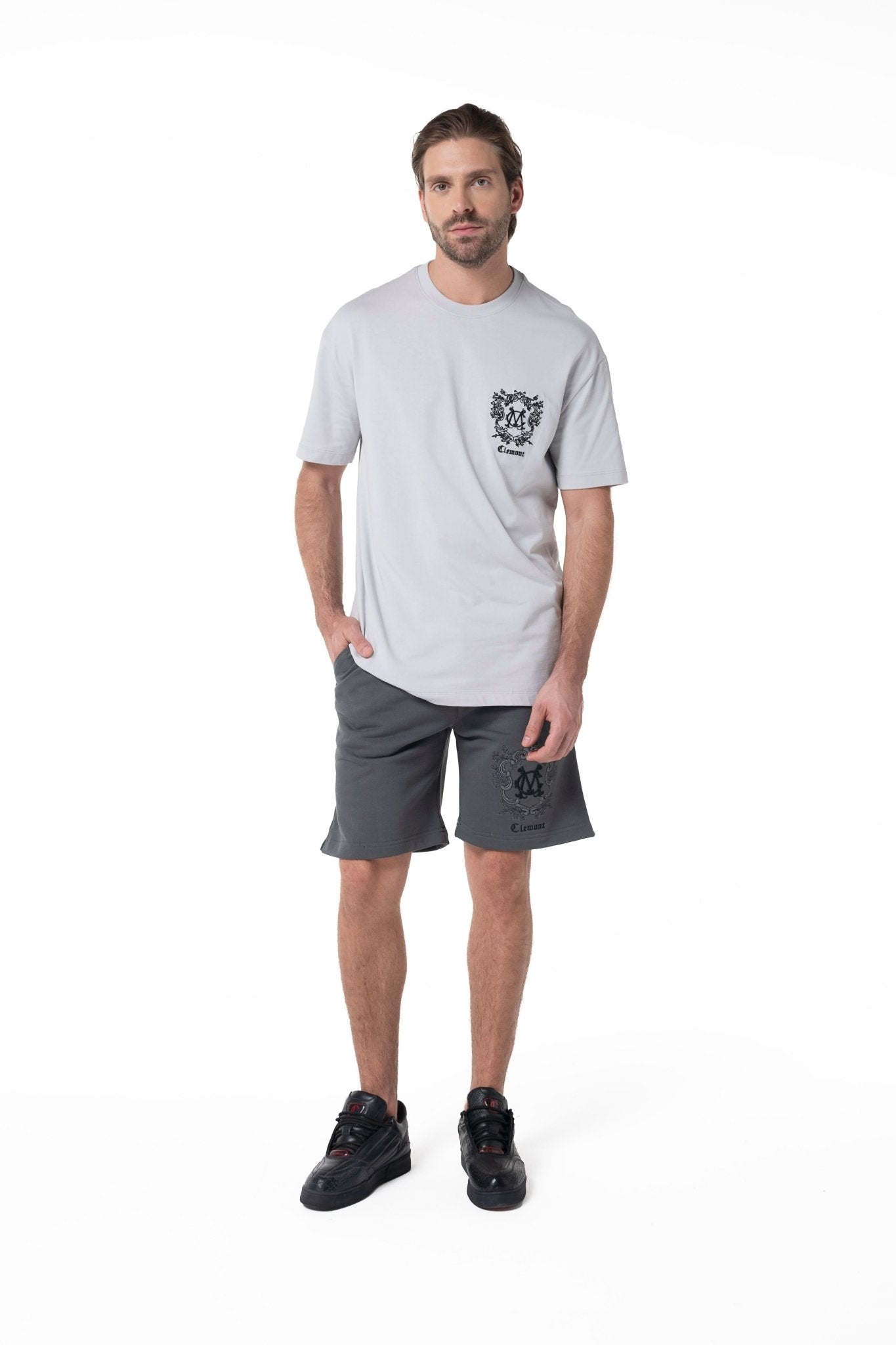 CAMISETA HOMBRE NOCTELIA GRIS OSCURO CLEMONT - Clemont Oficial