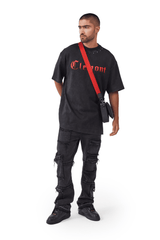 CAMISETA HOMBRE OVERSIZED ABOMINIO NEGRO CLEMONT - CLEMONT.CO S.A.S.