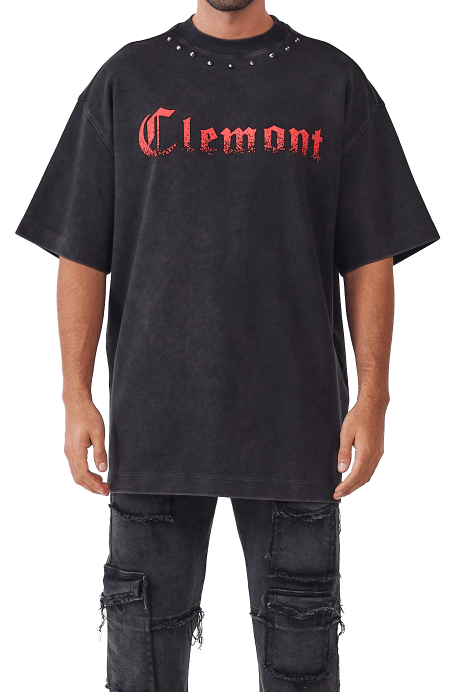 CAMISETA HOMBRE OVERSIZED ABOMINIO NEGRO CLEMONT - CLEMONT.CO S.A.S.
