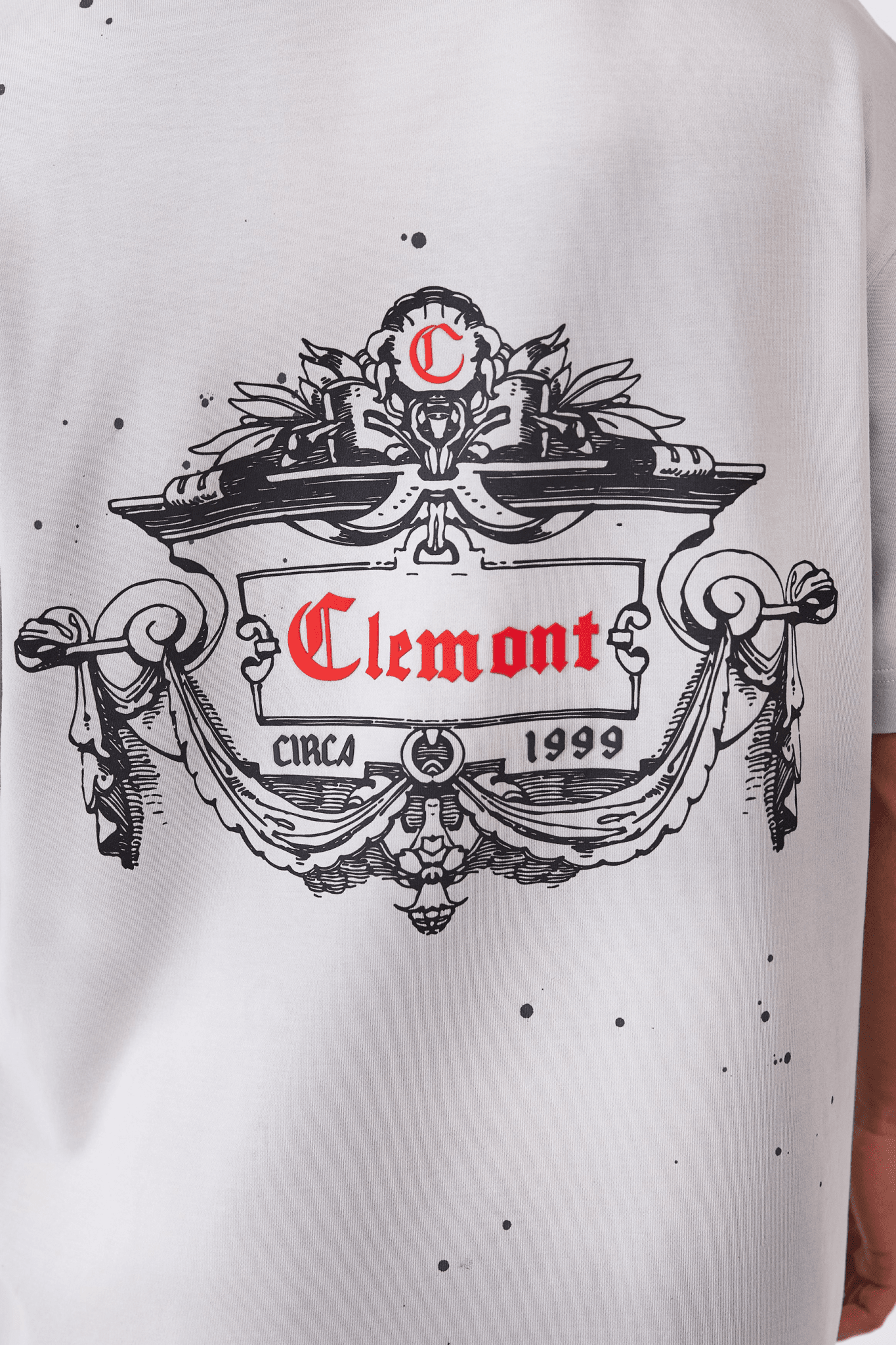 CAMISETA HOMBRE OVERSIZED DISORDINE GRIS CLEMONT - CLEMONT.CO S.A.S.