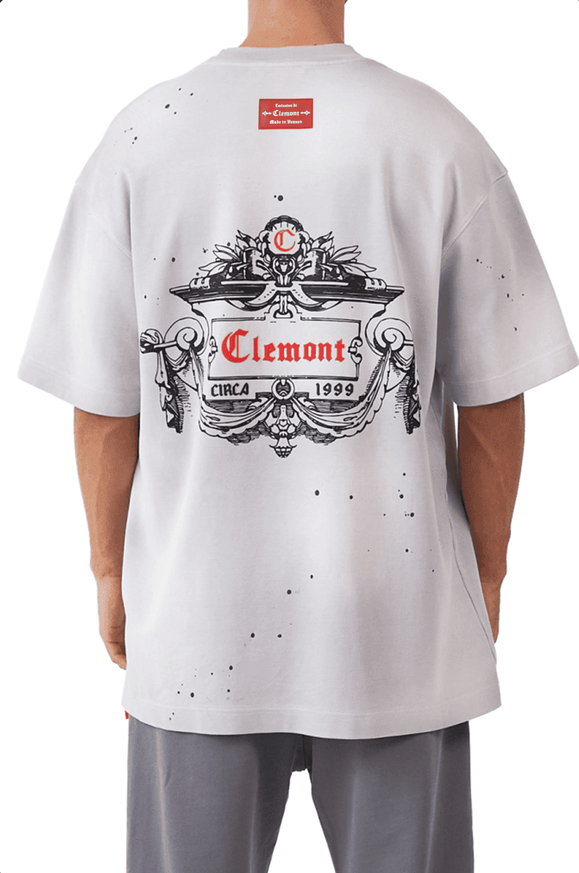 CAMISETA HOMBRE OVERSIZED DISORDINE GRIS CLEMONT - Clemont Oficial