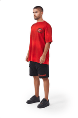 CAMISETA HOMBRE OVERSIZED DISORDINE ROJO CLEMONT - Clemont Oficial