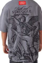 CAMISETA HOMBRE OVERSIZED PATEMA GRIS OSCURO CLEMONT - CLEMONT.CO S.A.S.