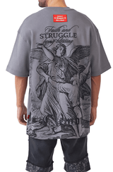 CAMISETA HOMBRE OVERSIZED PATEMA GRIS OSCURO CLEMONT - CLEMONT.CO S.A.S.