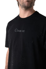 CAMISETA HOMBRE RILASCIO NEGRO CLEMONT - Clemont Oficial