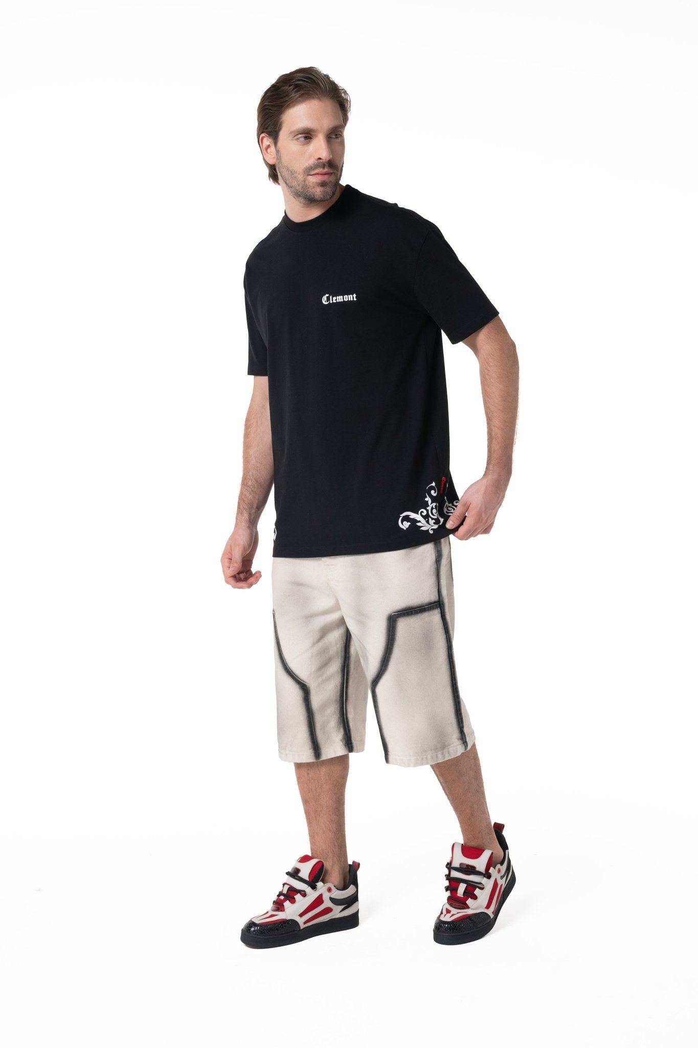 CAMISETA HOMBRE SCORRERE NEGRO CLEMONT - Clemont Oficial