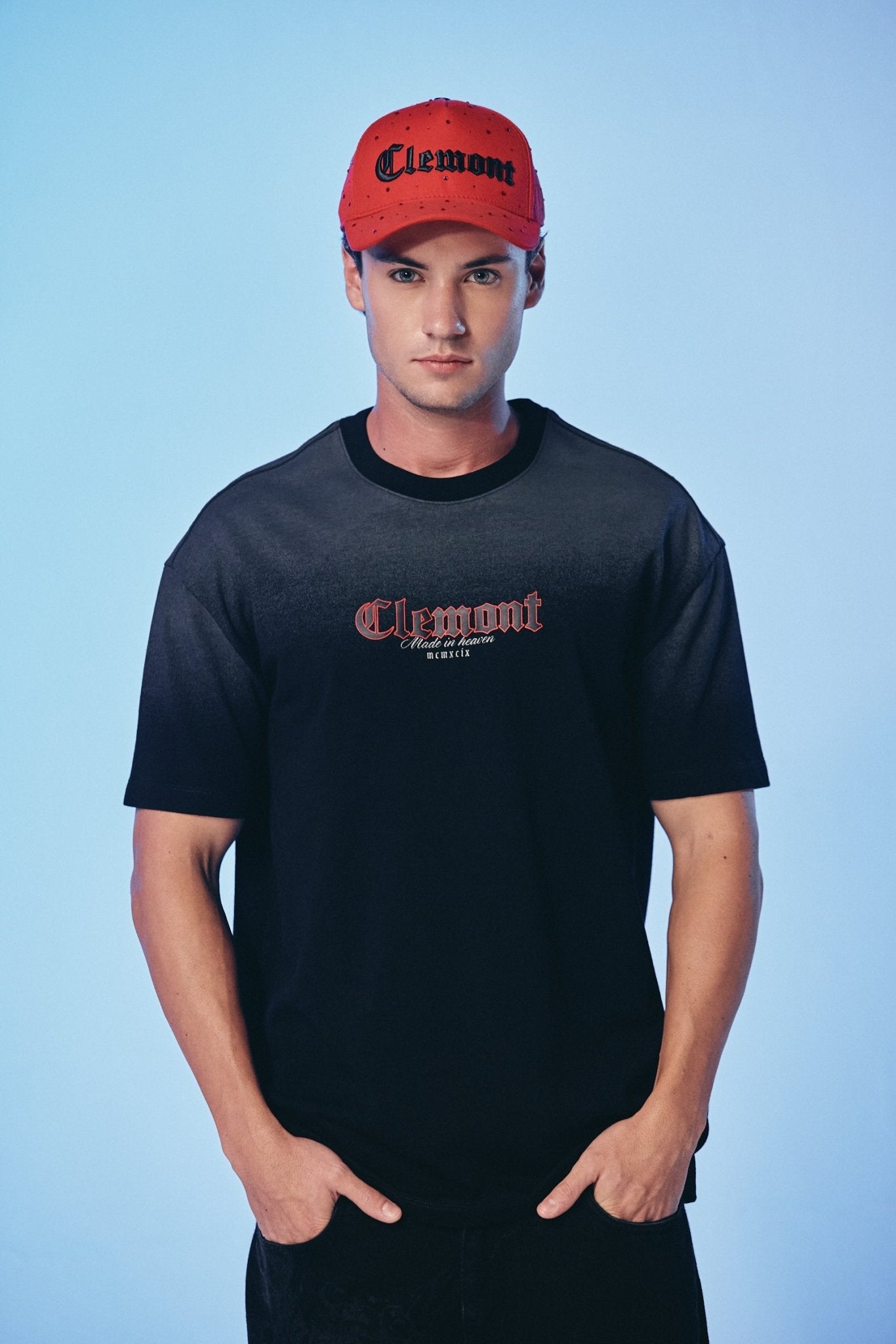 CAMISETA HOMBRE VELARIO NEGRO CLEMONT - Clemont Oficial