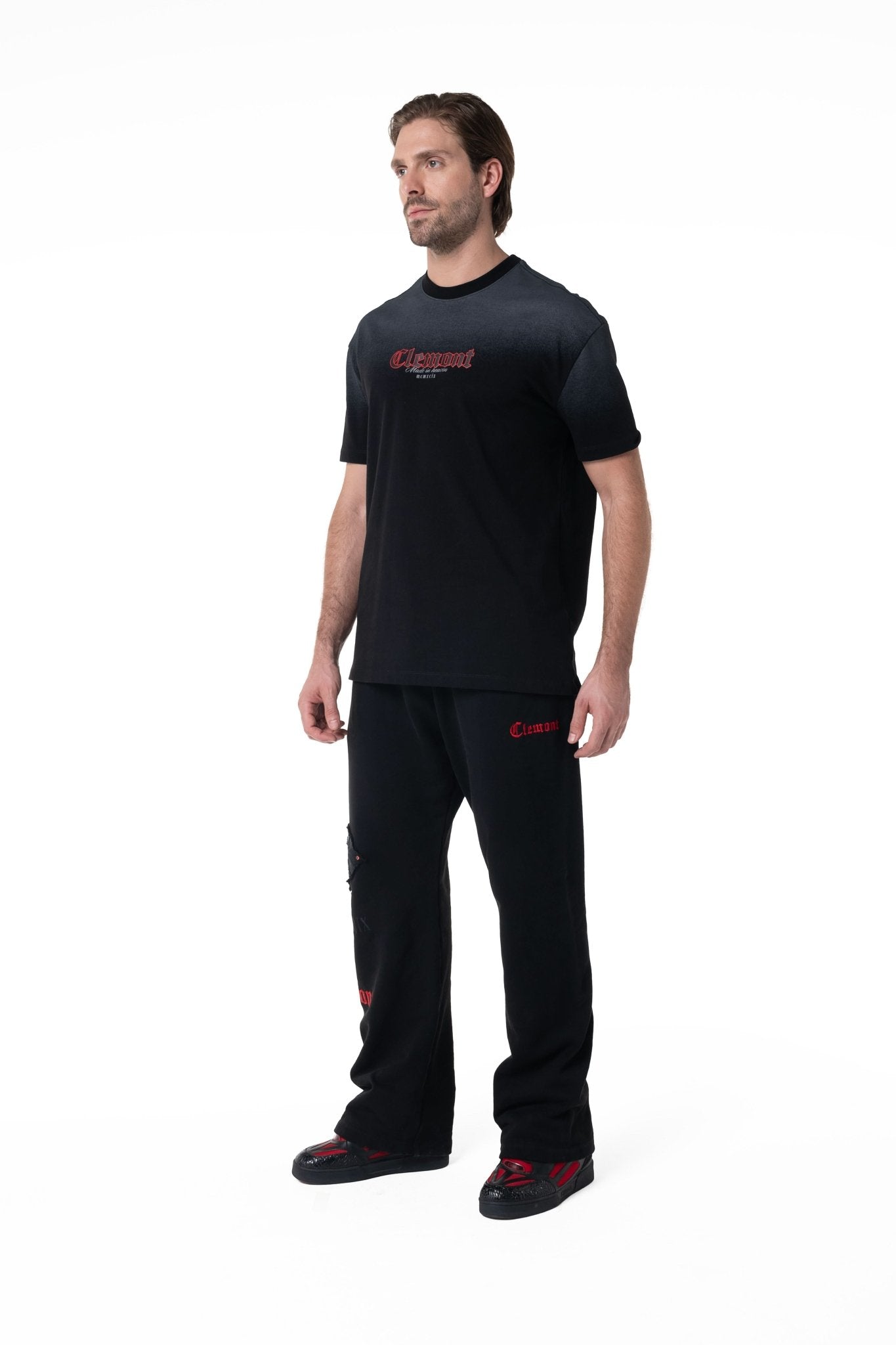 CAMISETA HOMBRE VELARIO NEGRO CLEMONT - Clemont Oficial