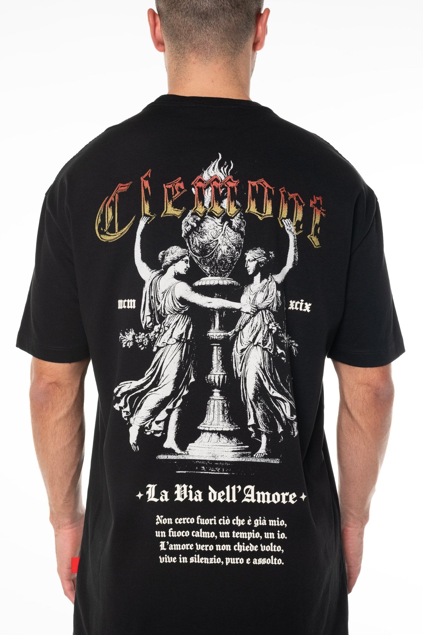 CAMISETA MASCULINA ABBRACCIO NEGRO CLEMONT - Clemont Oficial