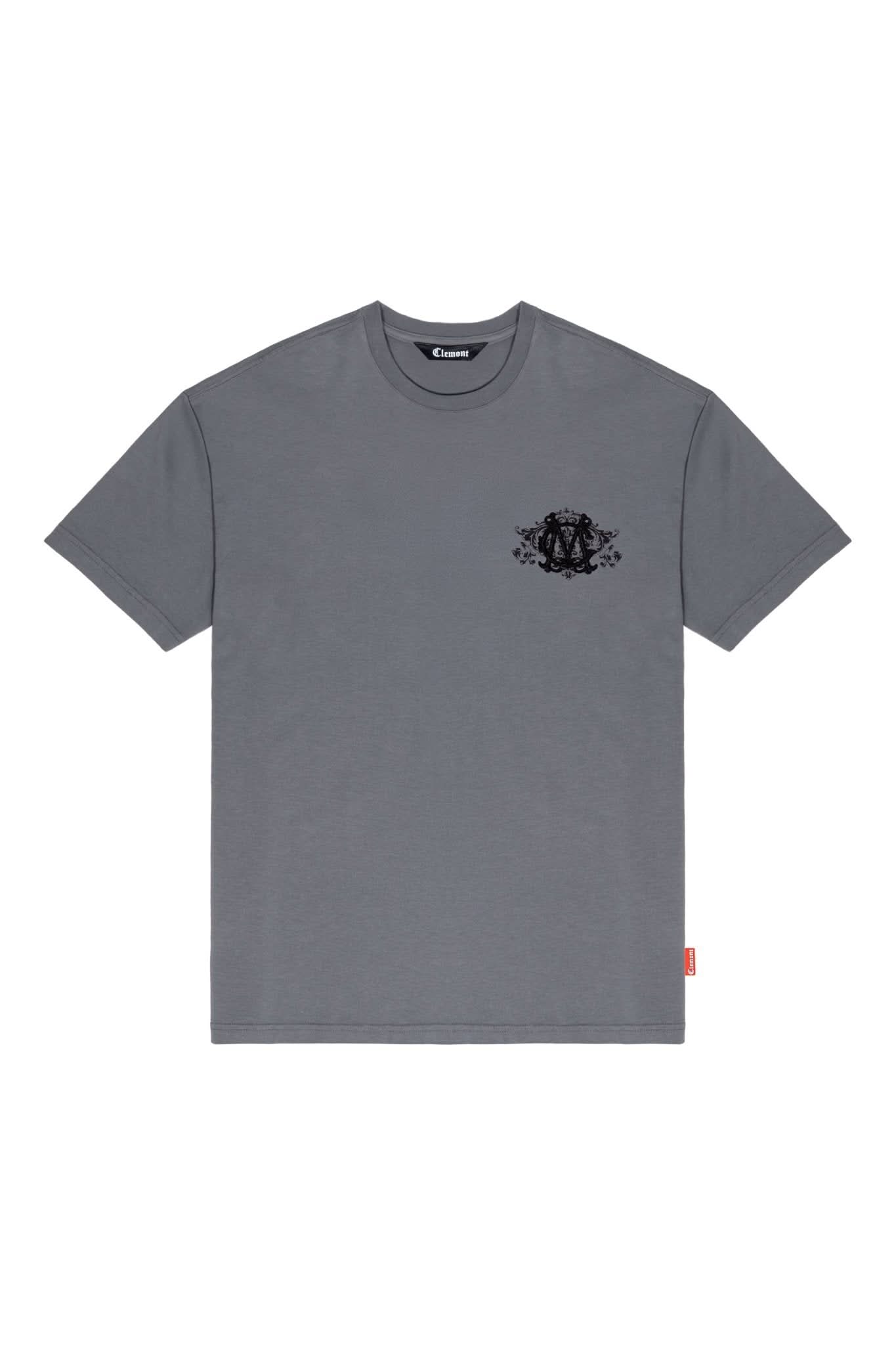 CAMISETA MASCULINA MUSCHIO GRIS OSCURO CLEMONT - Clemont Oficial