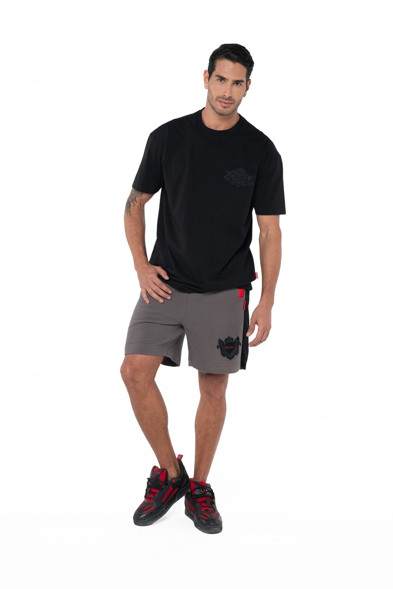 CAMISETA MASCULINA MUSCHIO NEGRO CLEMONT - Clemont Oficial