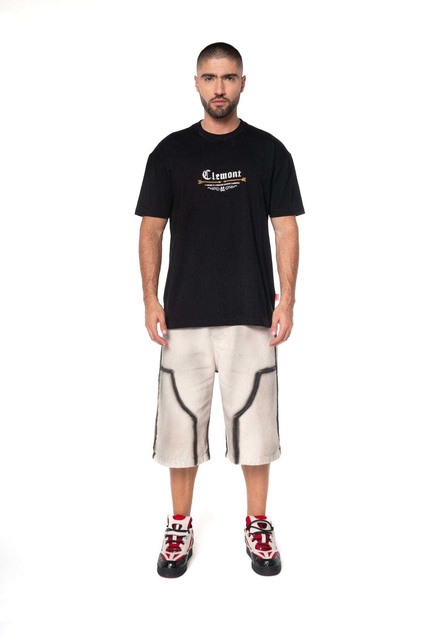 CAMISETA MASCULINA TATTILE NEGRO CLEMONT - Clemont Oficial