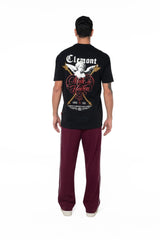 CAMISETA MASCULINA TATTILE SEMI OVERSIZED NEGRO CLEMONT - Clemont Oficial
