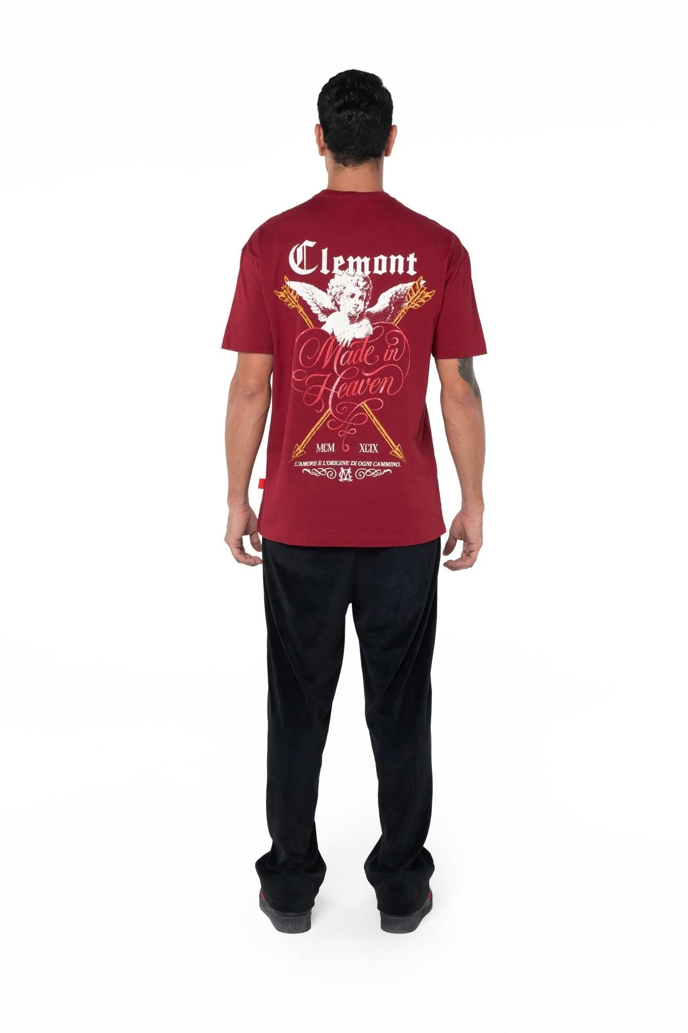 CAMISETA MASCULINA TATTILE SEMI OVERSIZED VINOTINTO CLEMONT - Clemont Oficial