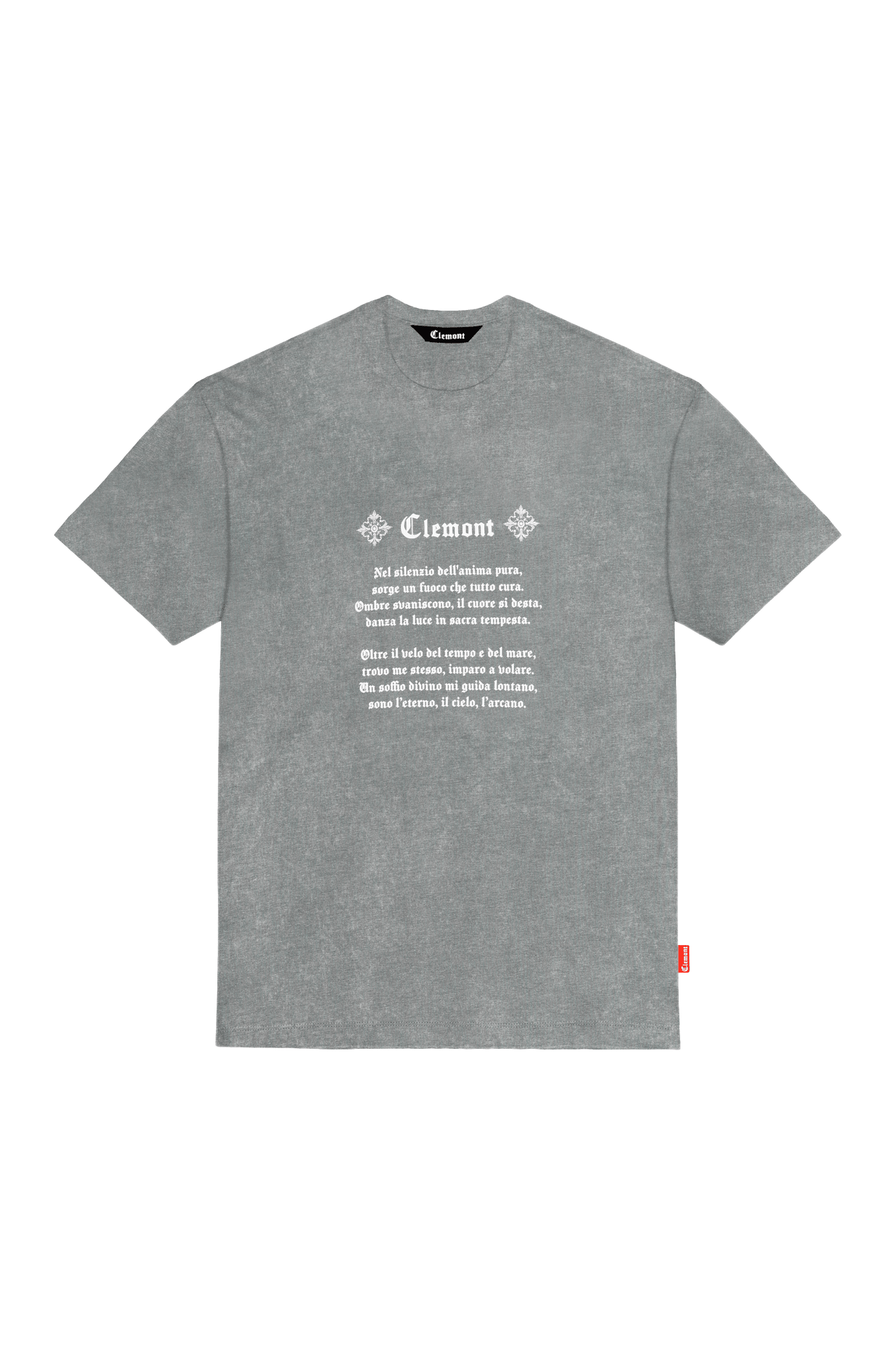 CAMISETA MASCULINO INQUIETANTE GRIS OSCURO CLEMONT - Clemont Oficial