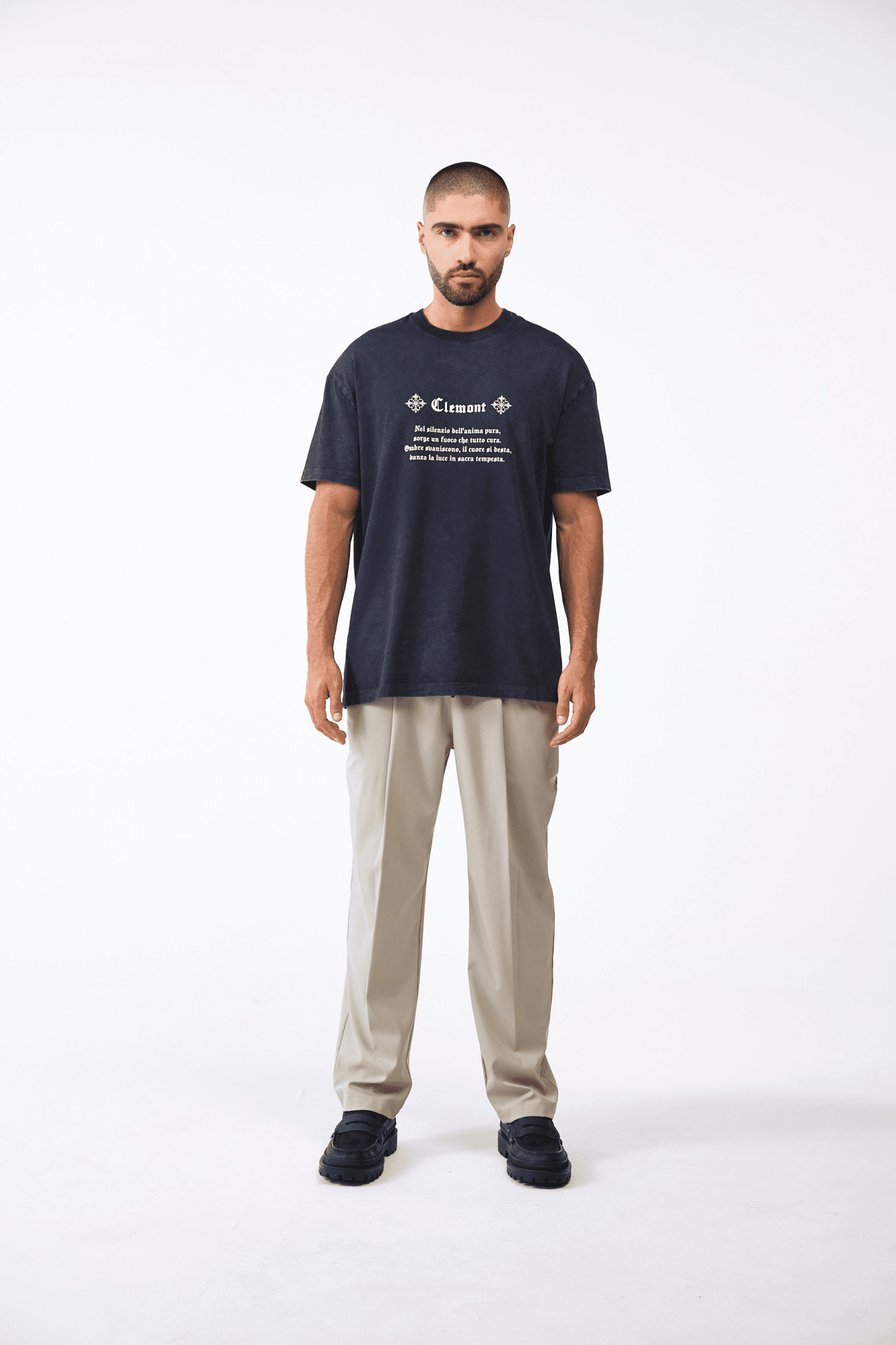 CAMISETA MASCULINO INQUIETANTE NEGRO CLEMONT - CLEMONT.CO S.A.S.