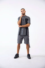 CAMISETA MASCULINO RAGNO GRIS/NEGRO CLEMONT - CLEMONT.CO S.A.S.