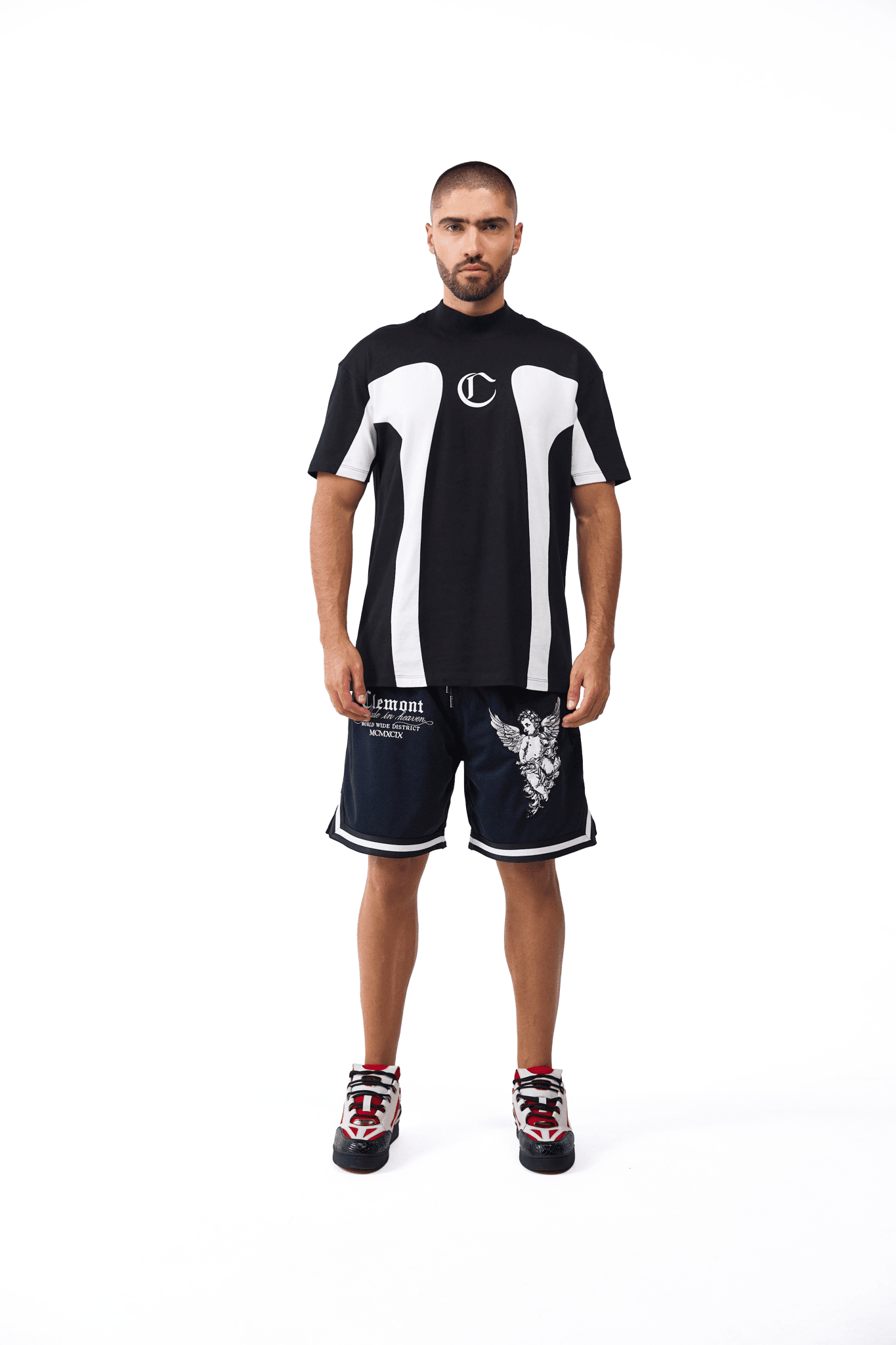 CAMISETA MASCULINO RAGNO NEGRO/CREMA CLEMONT - CLEMONT.CO S.A.S.