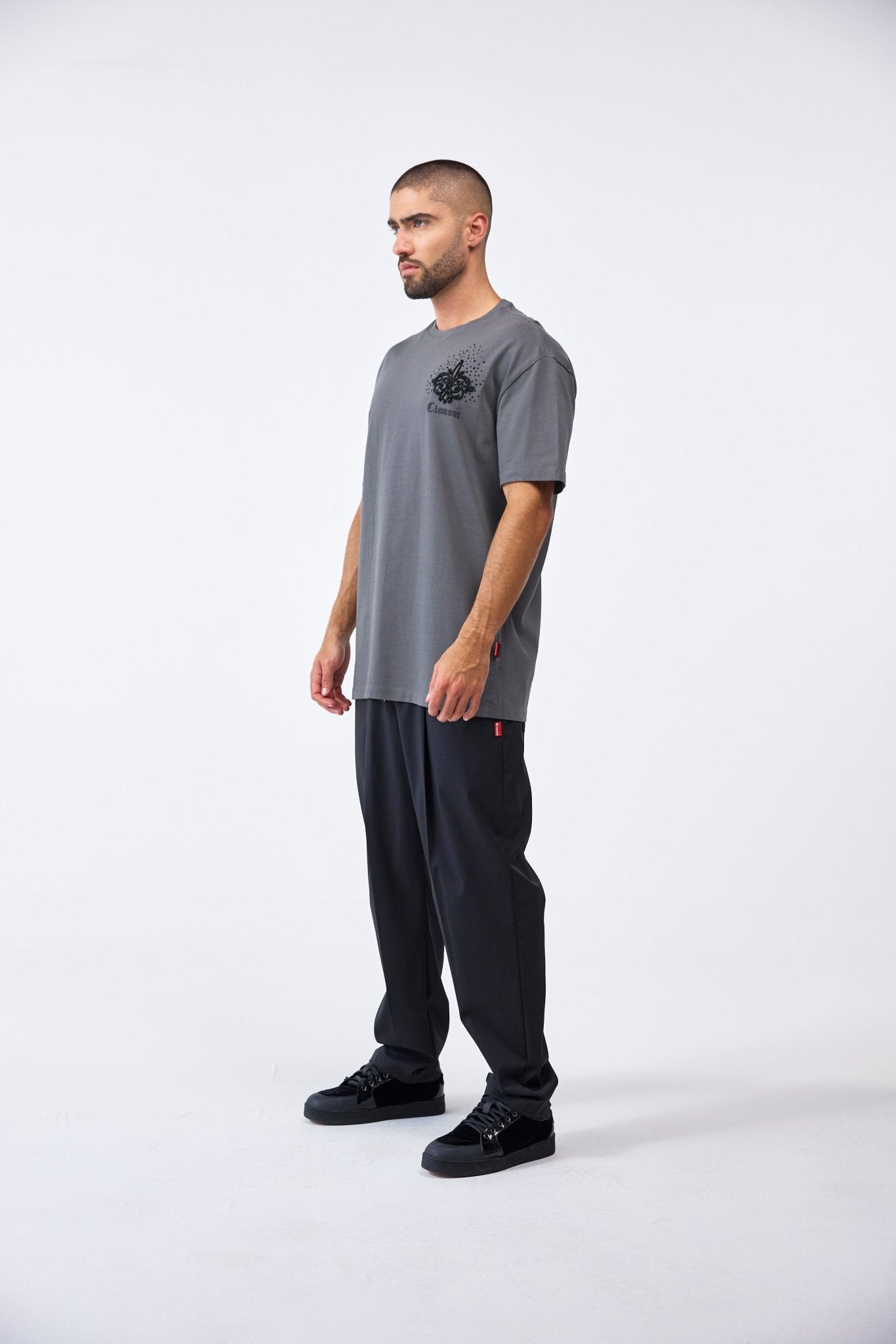 CAMISETA MASCULINO TELESMA GRIS OSCURO CLEMONT - CLEMONT.CO S.A.S.