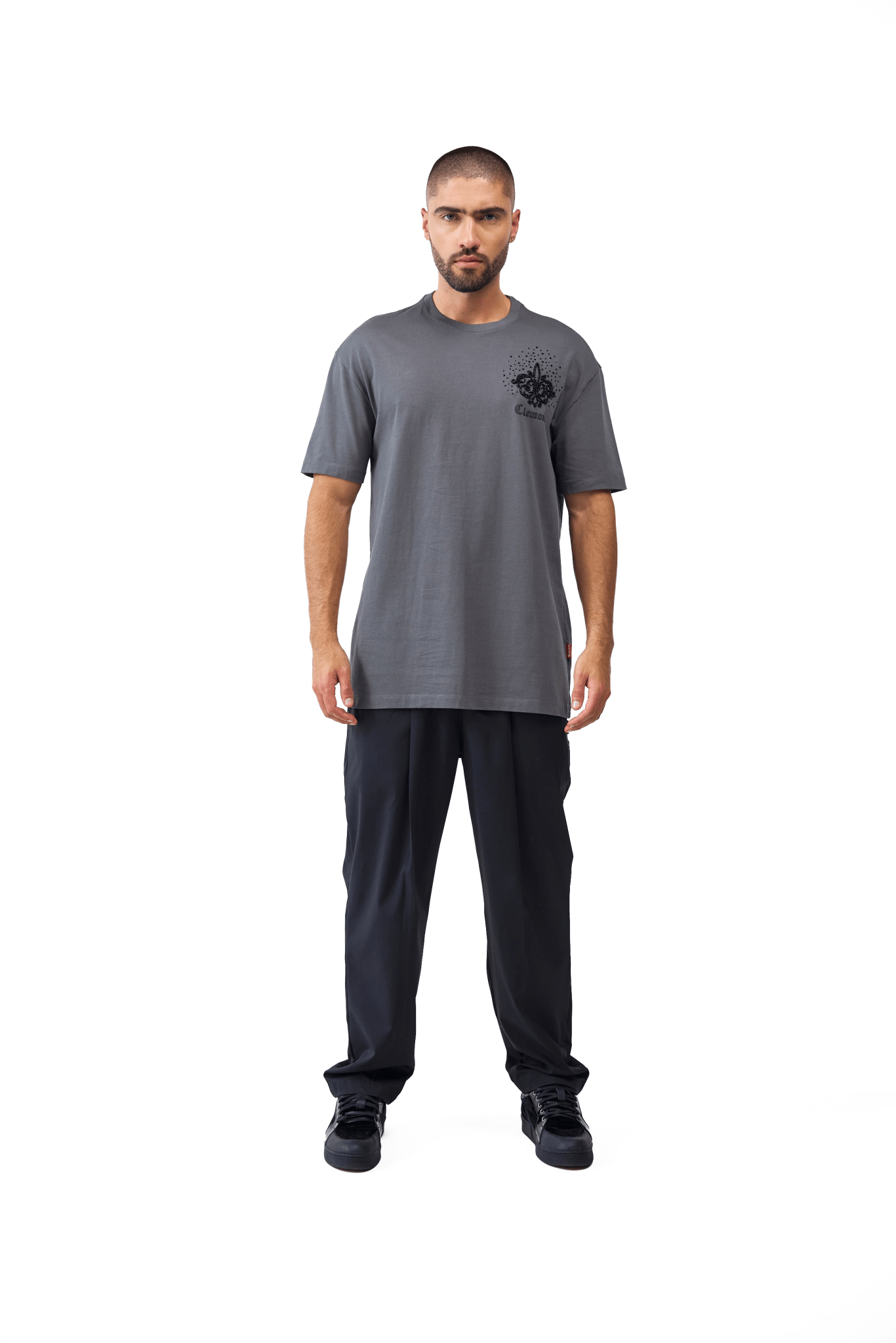 CAMISETA MASCULINO TELESMA GRIS OSCURO CLEMONT - CLEMONT.CO S.A.S.