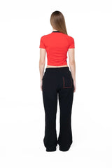 CAMISETA MUJER IRISDECENTE ROJO CLEMONT - Clemont Oficial