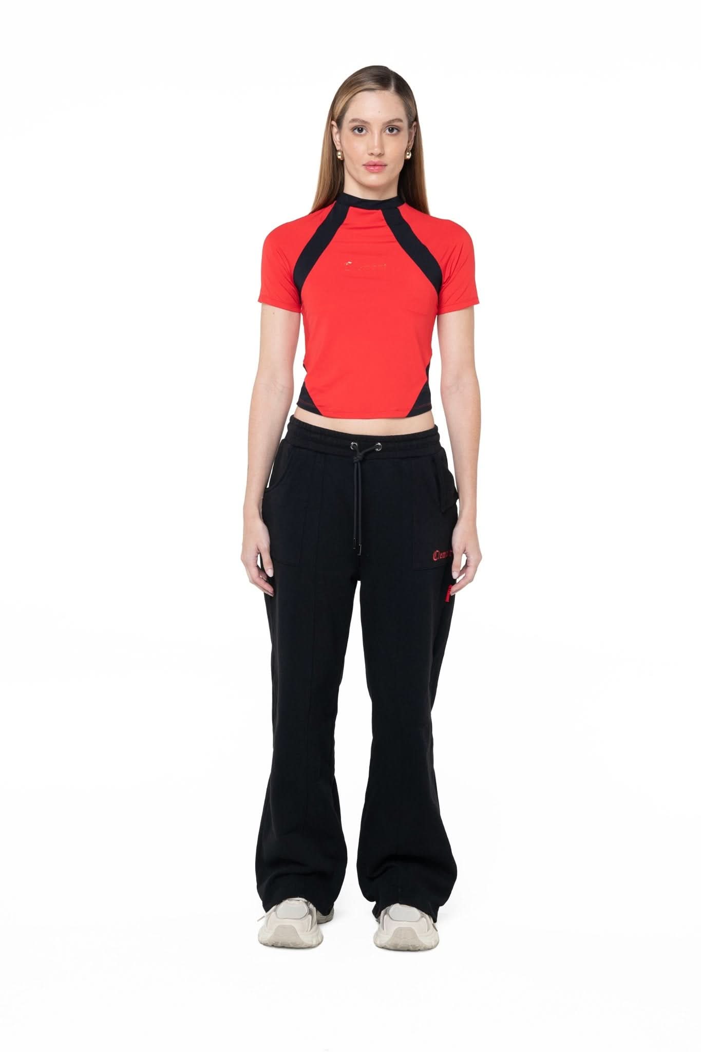 CAMISETA MUJER IRISDECENTE ROJO CLEMONT - Clemont Oficial