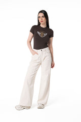 CAMISETA MUJER NODO MOCCA CLEMONT - Clemont Oficial