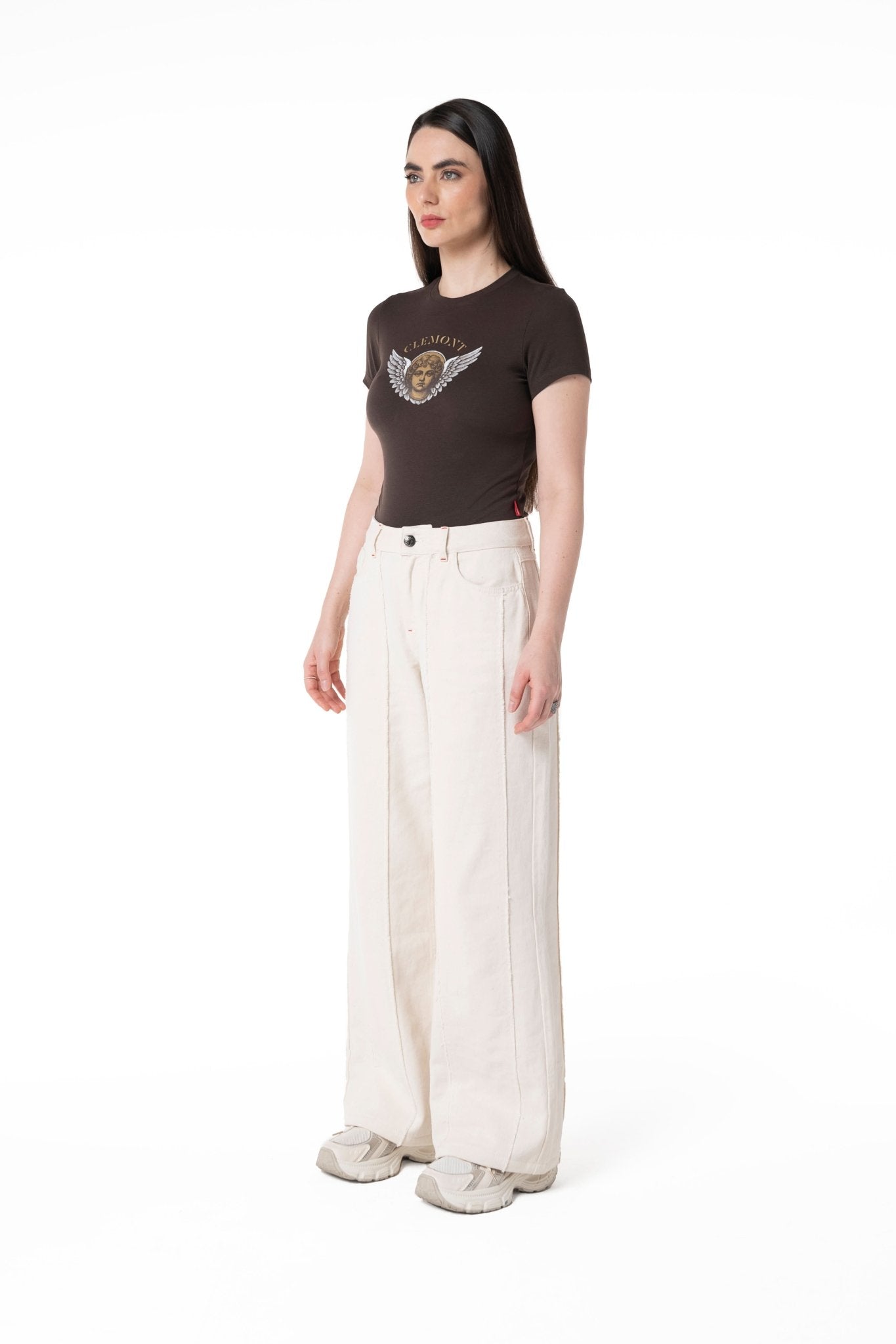 CAMISETA MUJER NODO MOCCA CLEMONT - Clemont Oficial