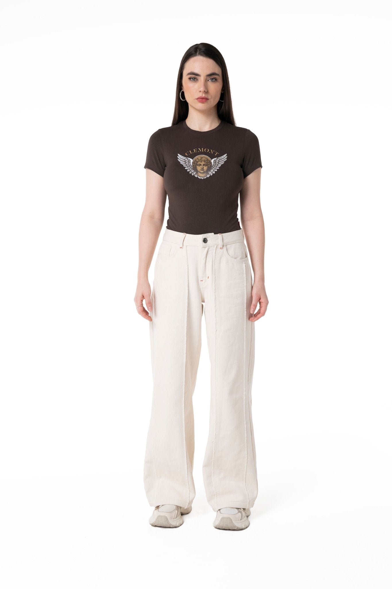 CAMISETA MUJER NODO MOCCA CLEMONT - Clemont Oficial