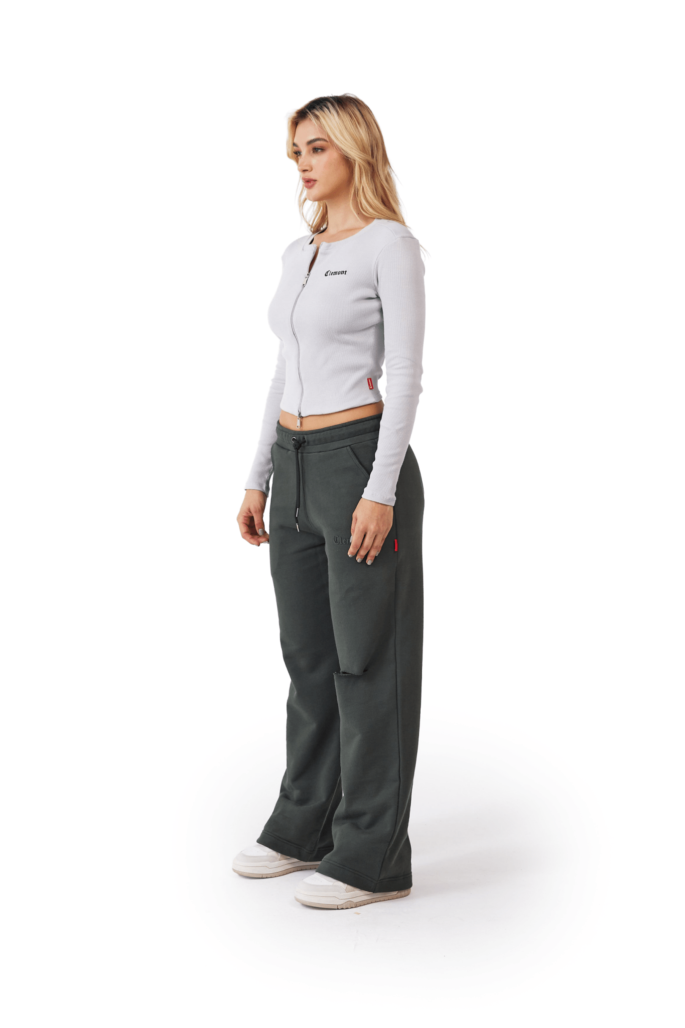 CAMISETA MUJER VELENO GRIS CLEMONT - Clemont Oficial
