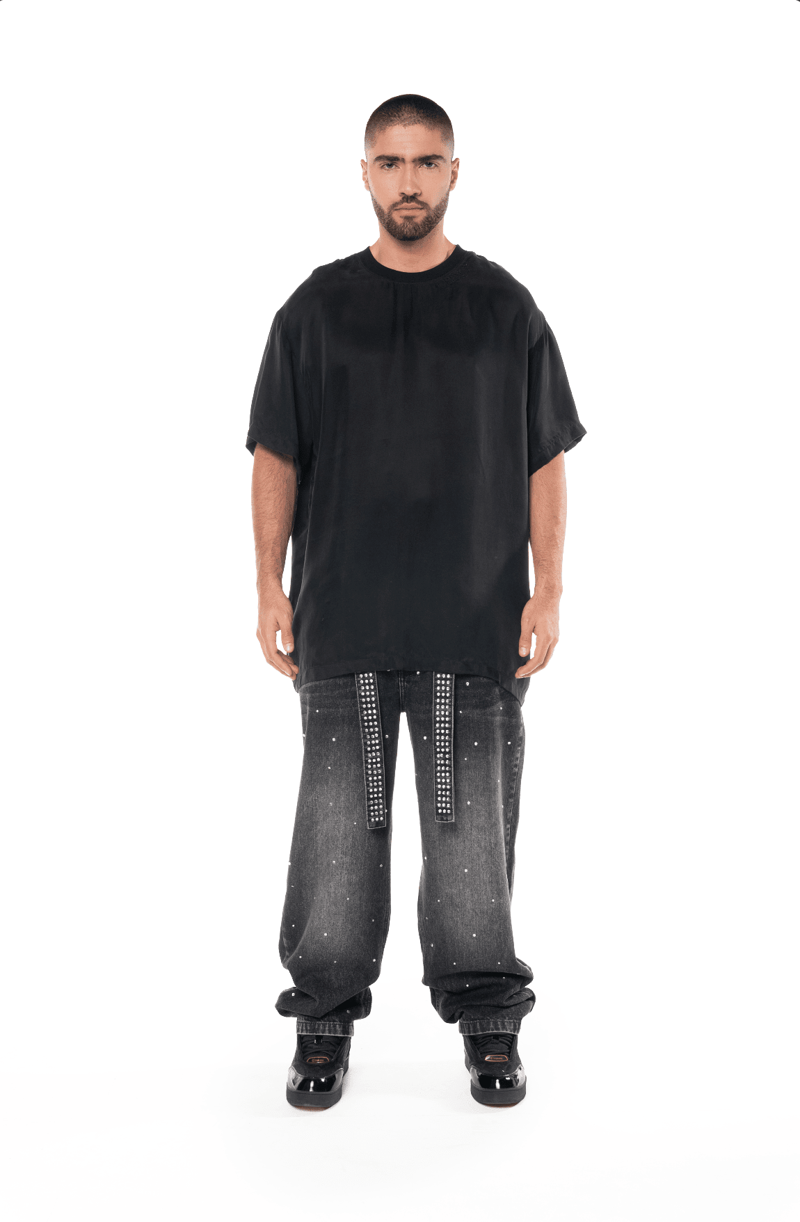 CAMISETA OVERSIZED ANGOSCIA NEGRO MASCULINO CLEMONT - CLEMONT.CO S.A.S.