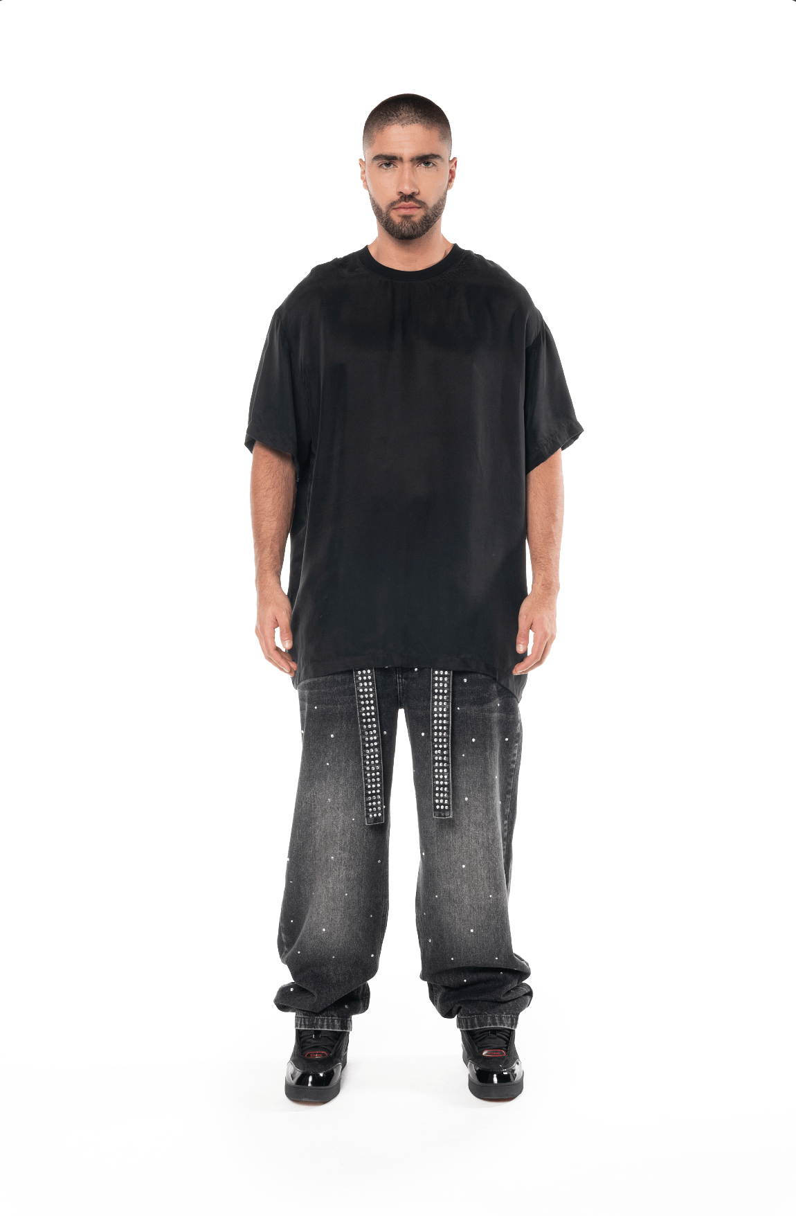 CAMISETA OVERSIZED ANGOSCIA NEGRO MASCULINO CLEMONT - CLEMONT.CO S.A.S.