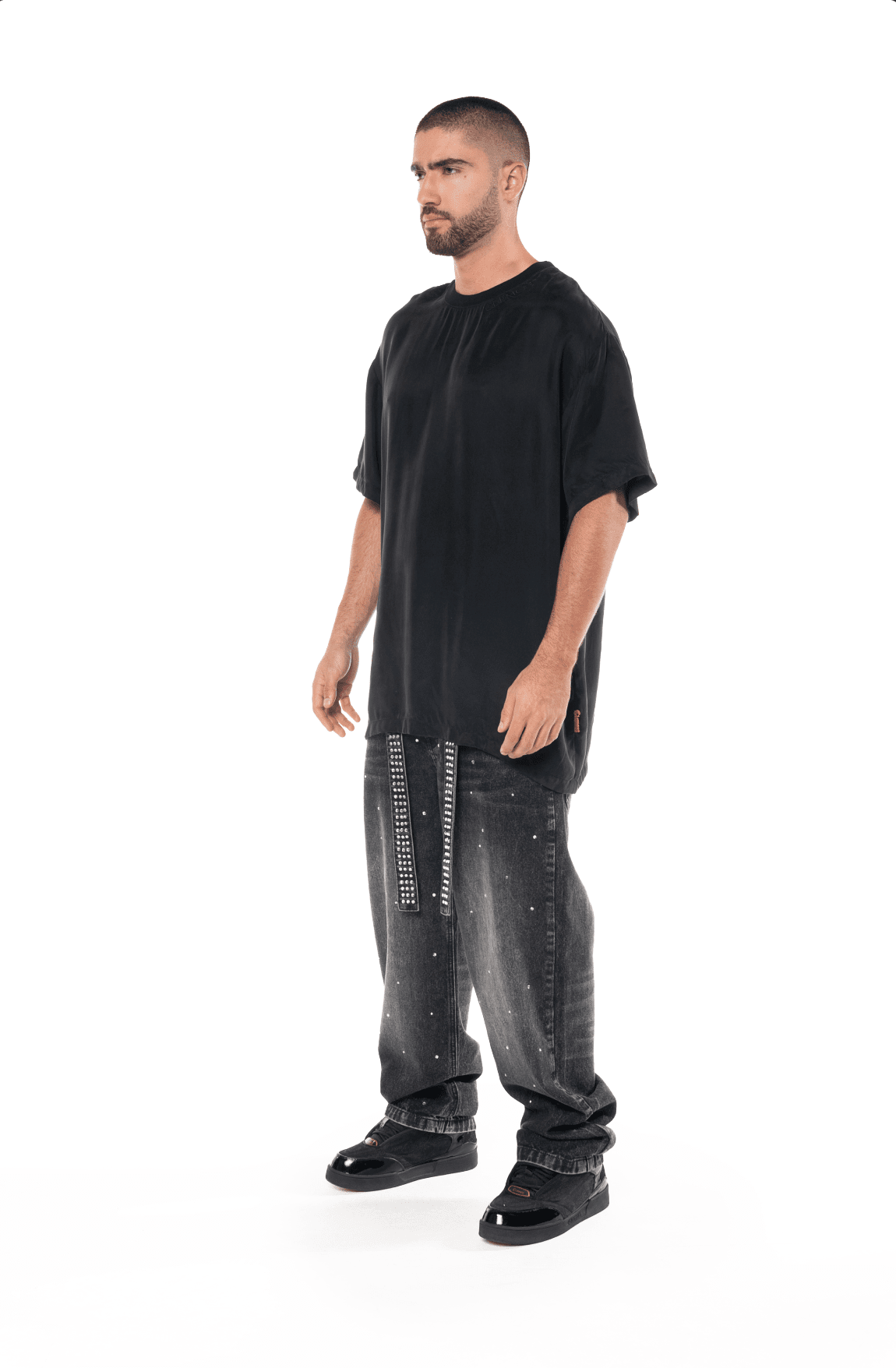 CAMISETA OVERSIZED ANGOSCIA NEGRO MASCULINO CLEMONT - CLEMONT.CO S.A.S.