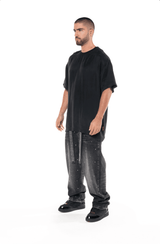 CAMISETA OVERSIZED ANGOSCIA NEGRO MASCULINO CLEMONT - CLEMONT.CO S.A.S.